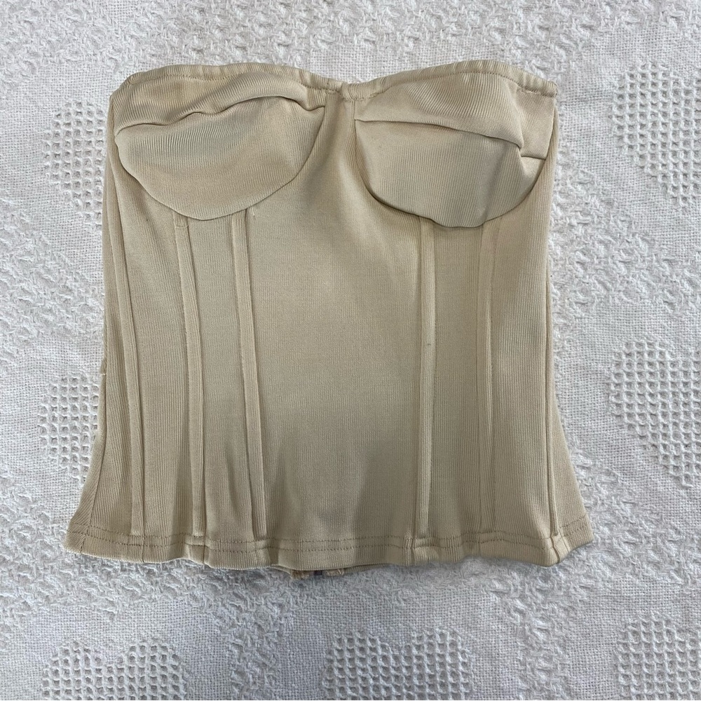 PRETTYLITTLETHING Nude Corset (US 6)